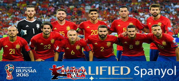 profil tim spanyol piala dunia 2018