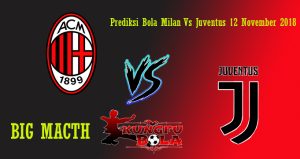 Prediksi Bola Milan Vs Juventus 12 November 2018